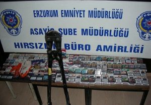 Polis sigara hırsızlarını yakaladı